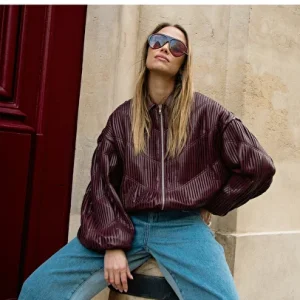 Bomber de cuero sintético ALIX THE LABEL