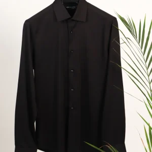 Camisa Bambú "Tacto Seda" - Negro