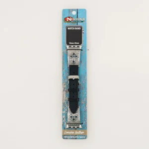 Extensible Apple Watch Nocona 38mm-40mm Placa Cruz Negro