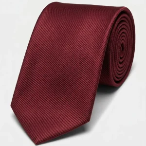 Corbata Granate con Textura Diagonal