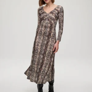 LUXOR PHYTON – Vestido reversible print pitón MIOH